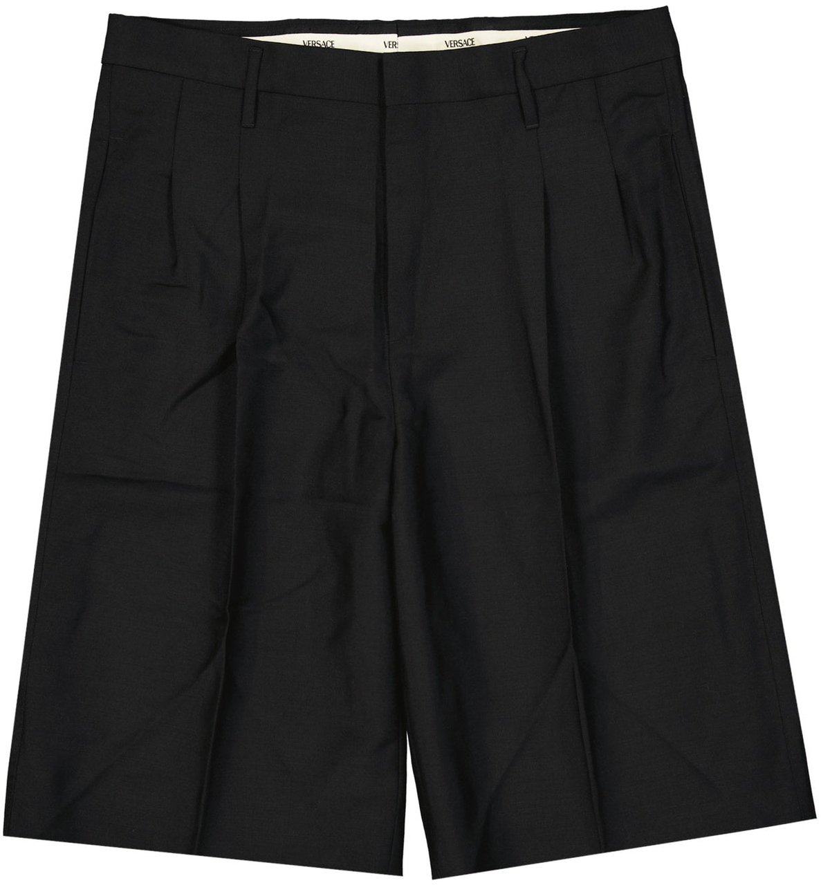 Versace Versace Wool Classic Shorts Zwart