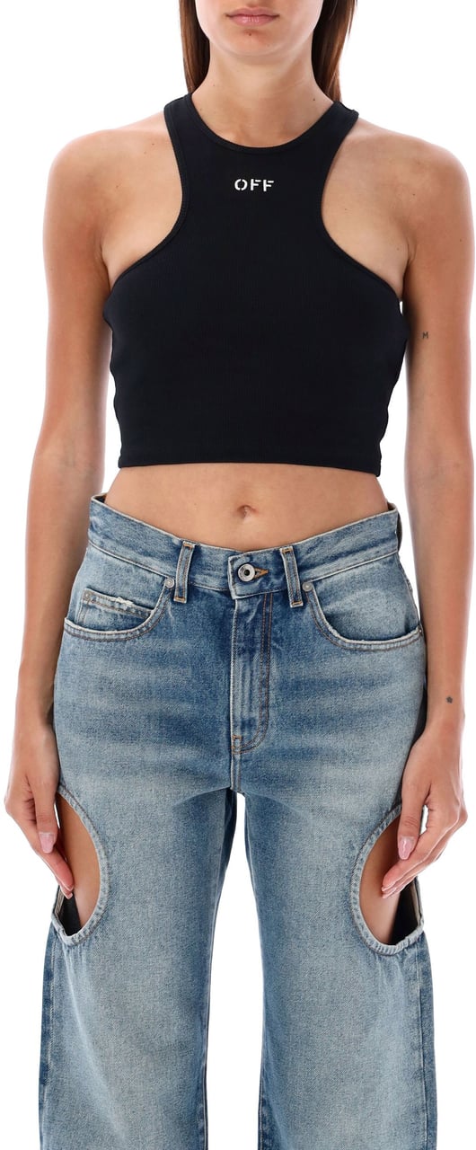 OFF-WHITE Rowing Top Nero Zwart