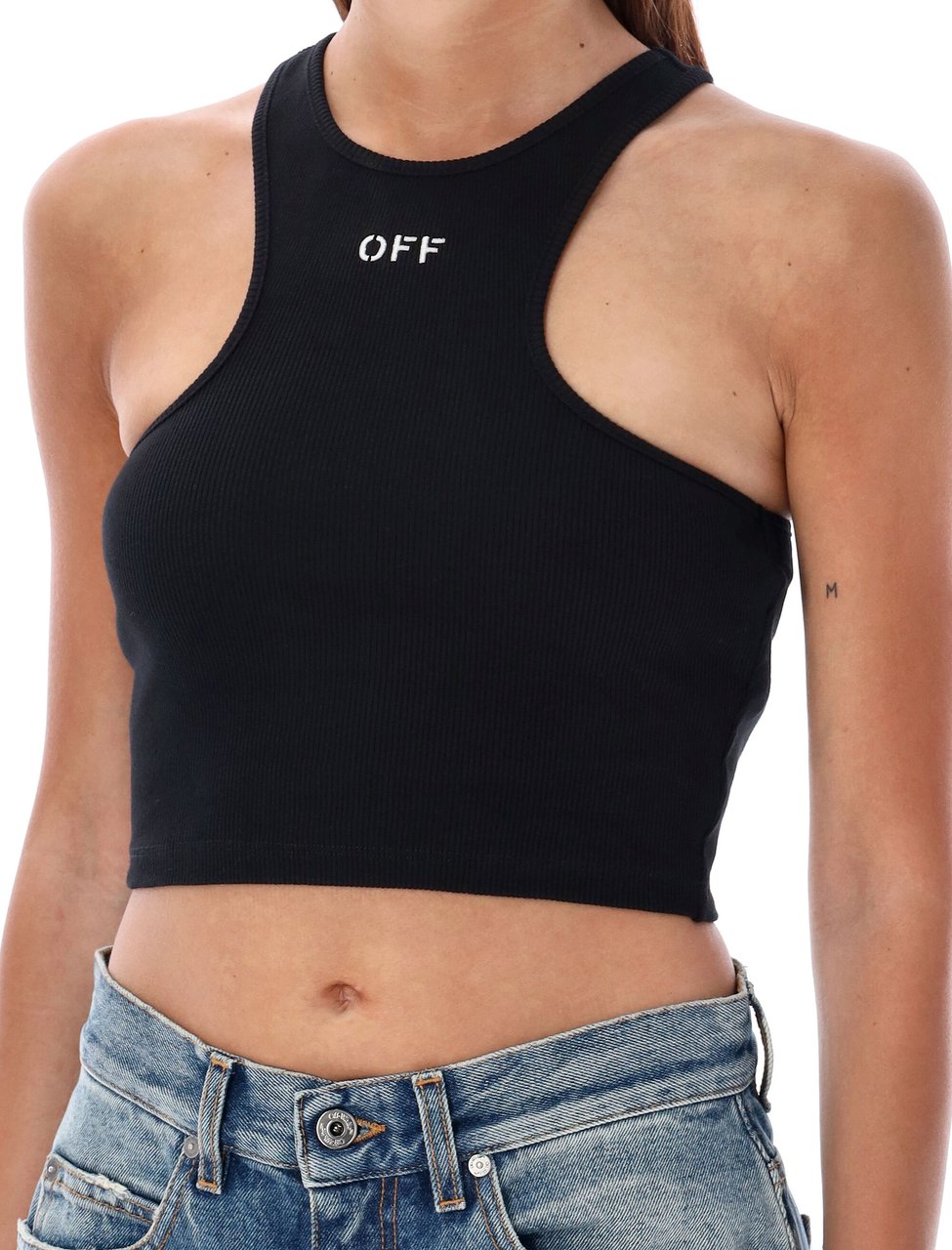 OFF-WHITE Rowing Top Nero Zwart