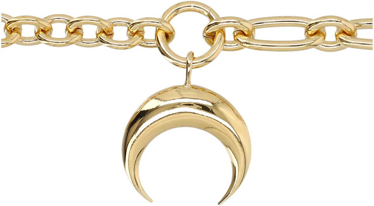 Marine Serre Necklace Chain Moon Oro Goud