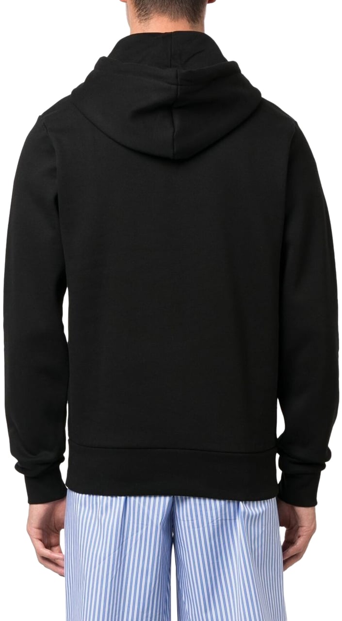 Lacoste hoodie en coton a patch logo Zwart