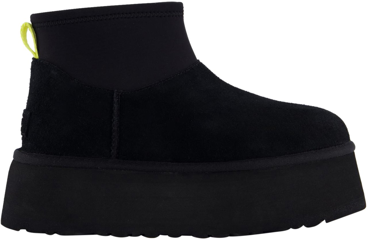 UGG Dames Classic Mini Dipper Zwart Zwart