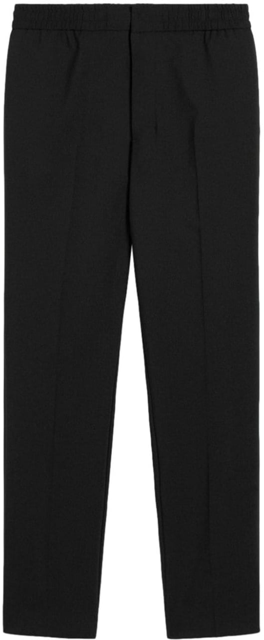 AMI Paris Formal Wide Leg Pants Zwart