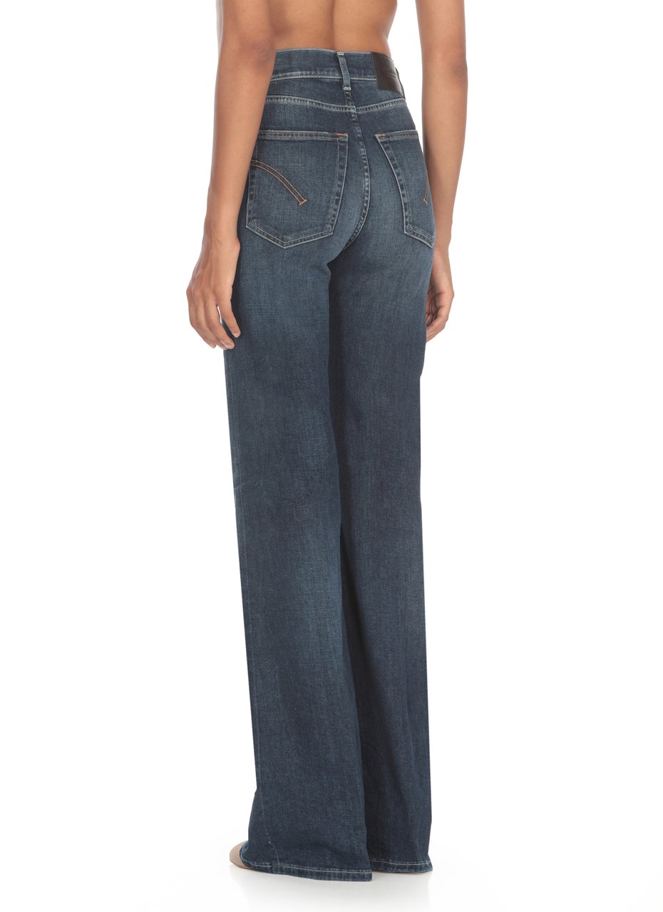 Dondup Trousers Blue Blauw