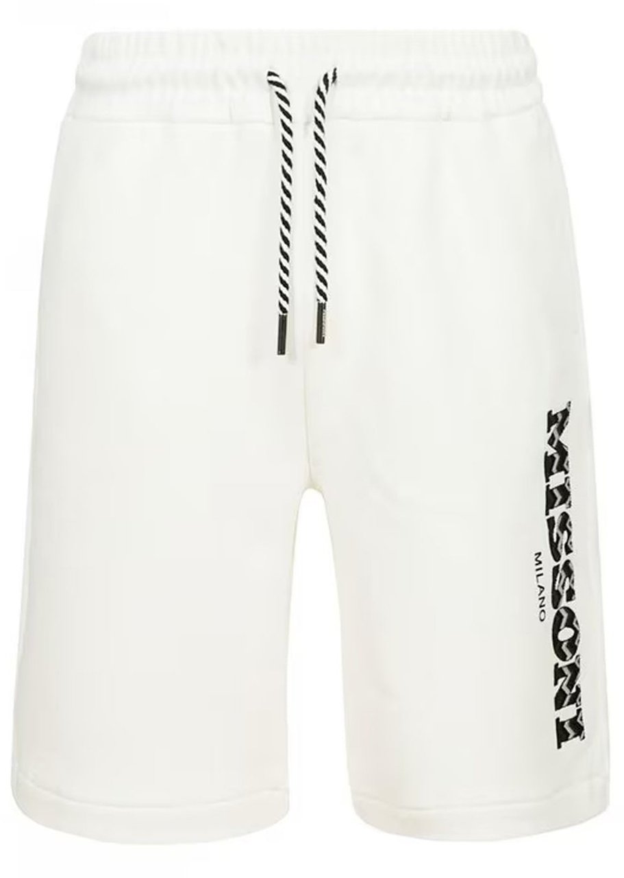 Missoni Missoni Cotton Logo Shorts Wit