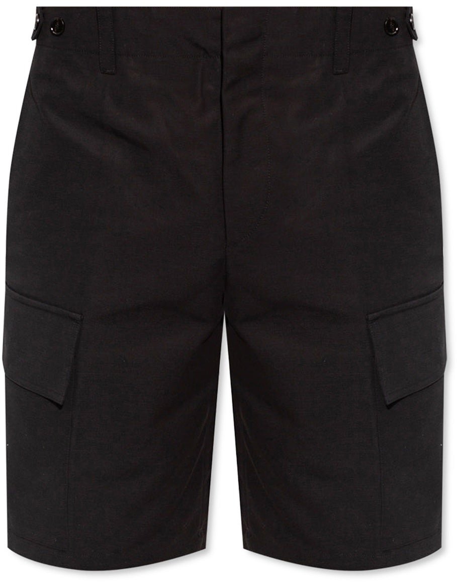 Jil Sander Jil Sander Cotton Cargo Shorts Zwart