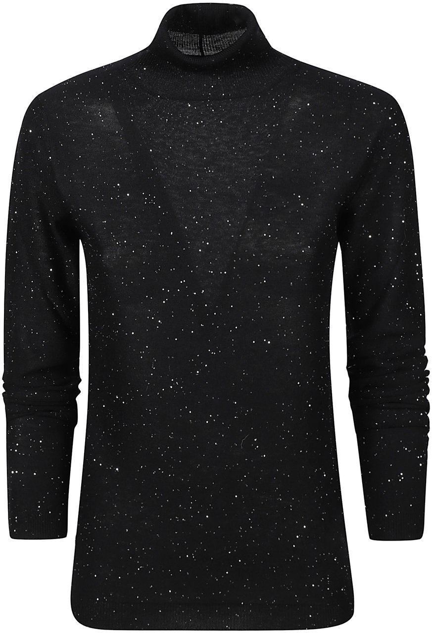 Fabiana Filippi Turtle Neck Sweater Black Zwart