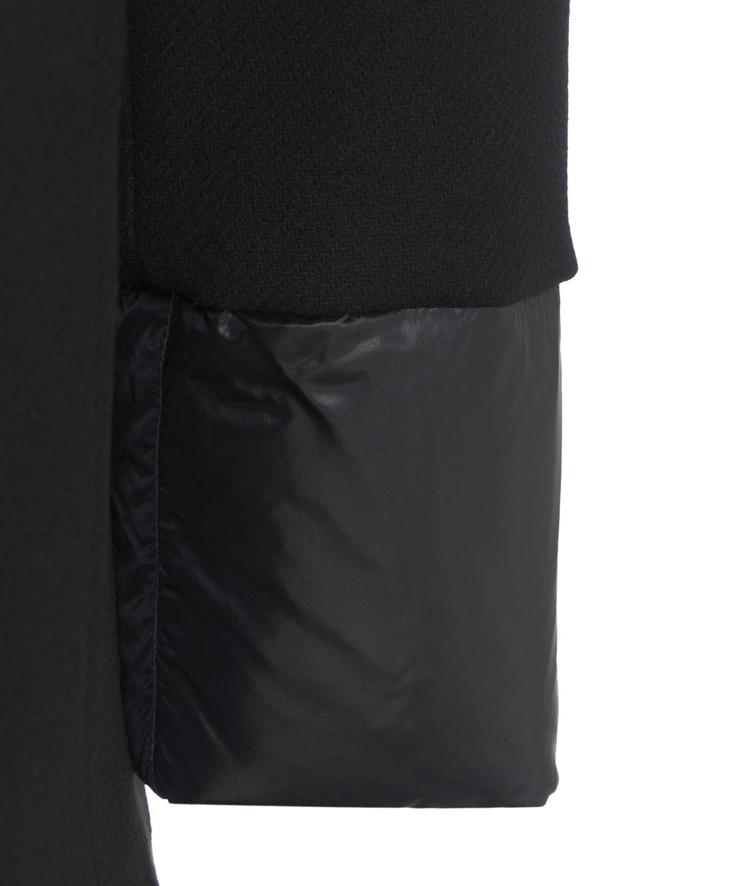 Herno Down jacket with virgin wool blend Zwart