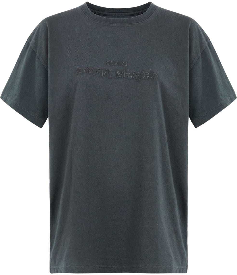 Maison Margiela T-shirts And Polos Black Zwart