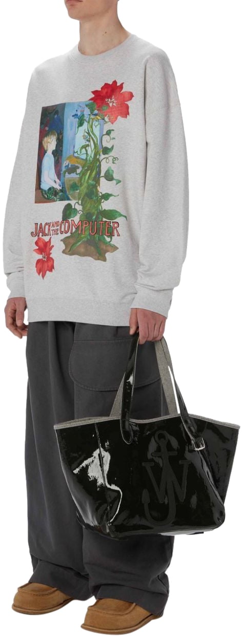 J.W. Anderson Belt Anchor Logo Tote Bag Zwart