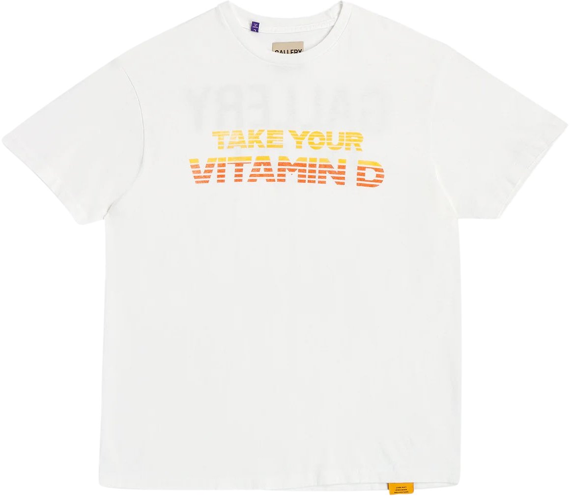 GALLERY DEPT Gallery Dept. Vitamin D T-shirt 'Wit' Wit