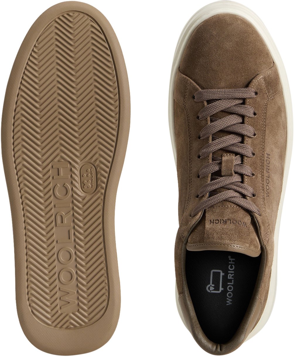 Woolrich Arrow Court Camoscio Sneaker Taupe/Brown Divers