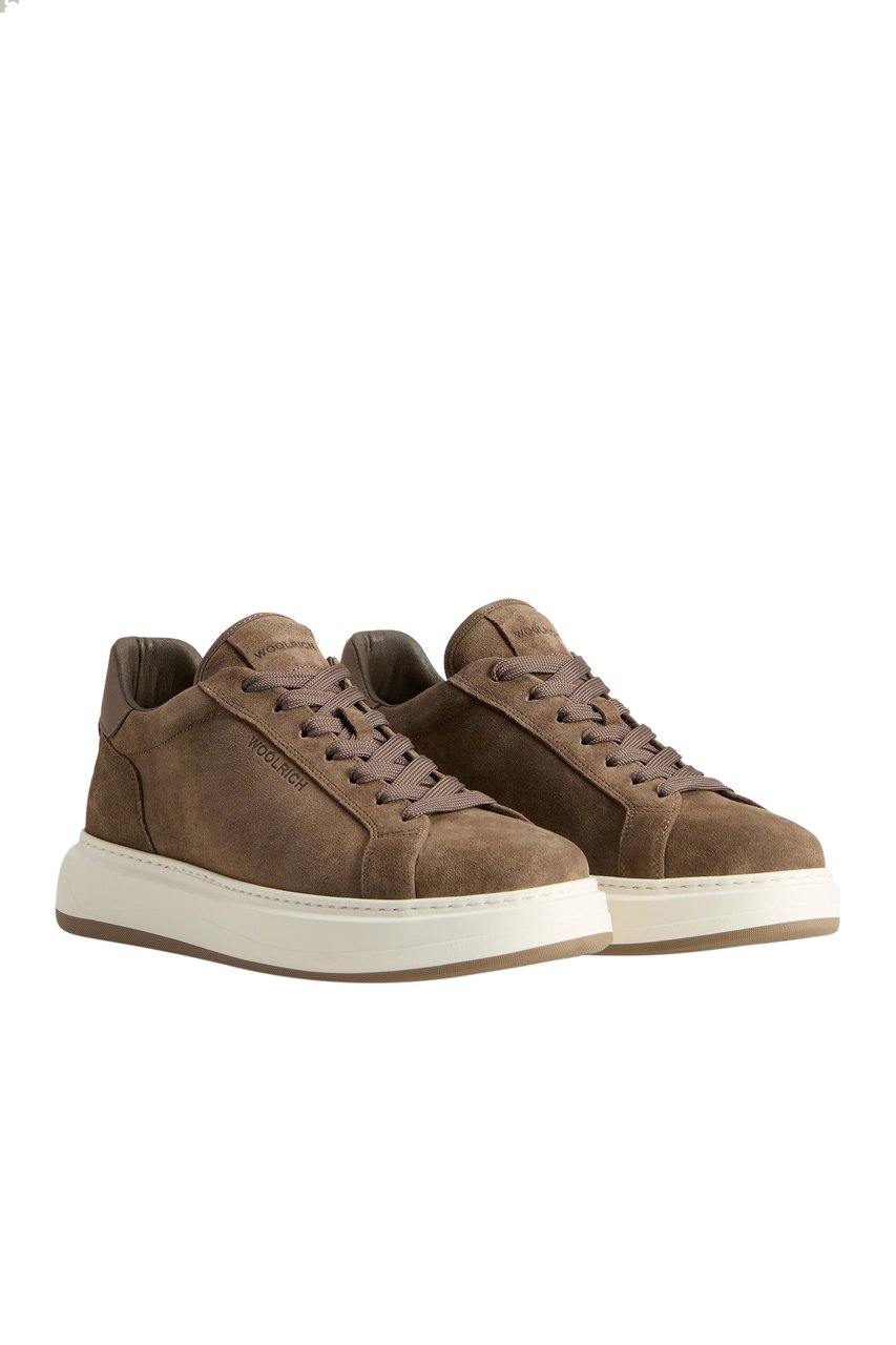 Woolrich Arrow Court Camoscio Sneaker Taupe/Brown Divers