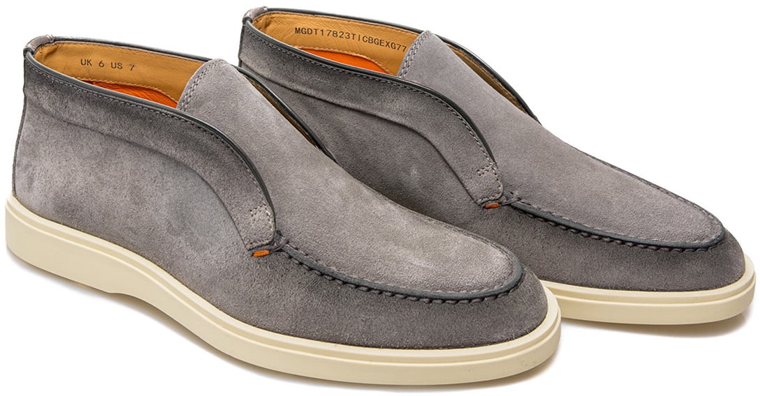 Santoni Half Hoge Instapper Grijs Grijs
