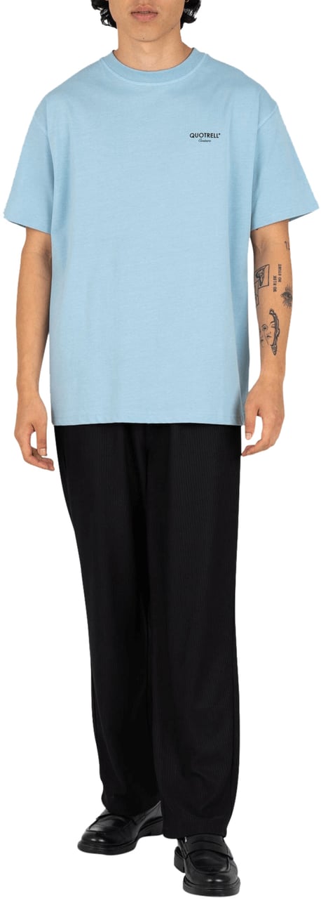 Quotrell Sarasota Tee | Light Blue/blue Blauw