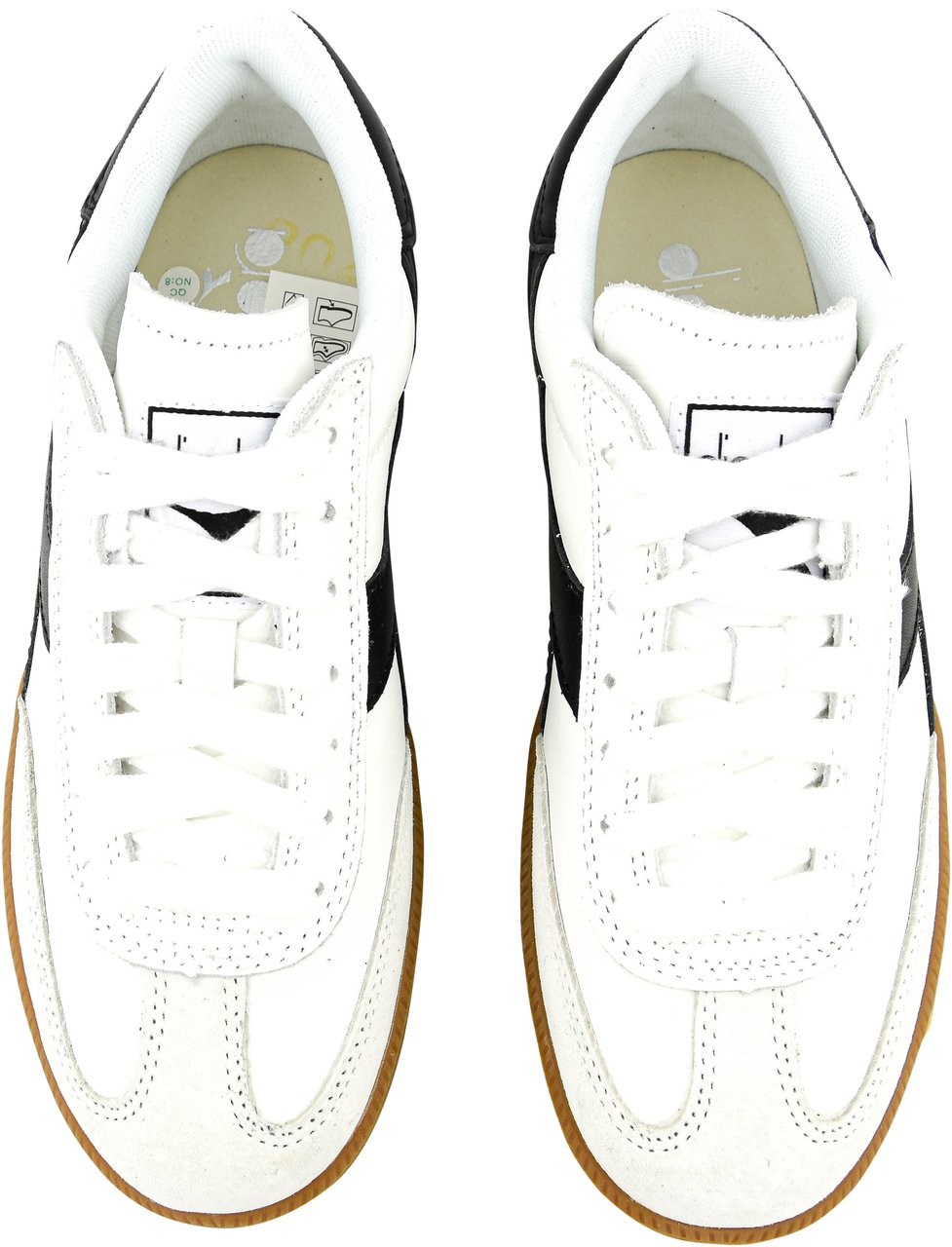 Diadora Trainer Sneaker White Black Wit