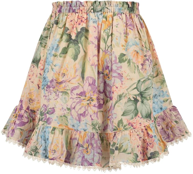 Zimmermann Halliday Flip Skirt Beige