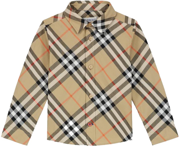 Burberry Inf Boy Shirts Beige