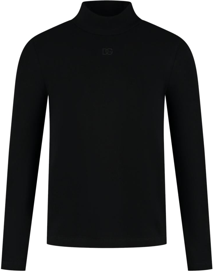 Dolce & Gabbana L/s Mock Turtleneck Zwart