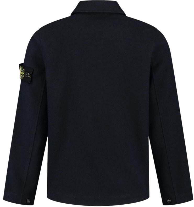 Stone Island Junior Overshirt Blauw