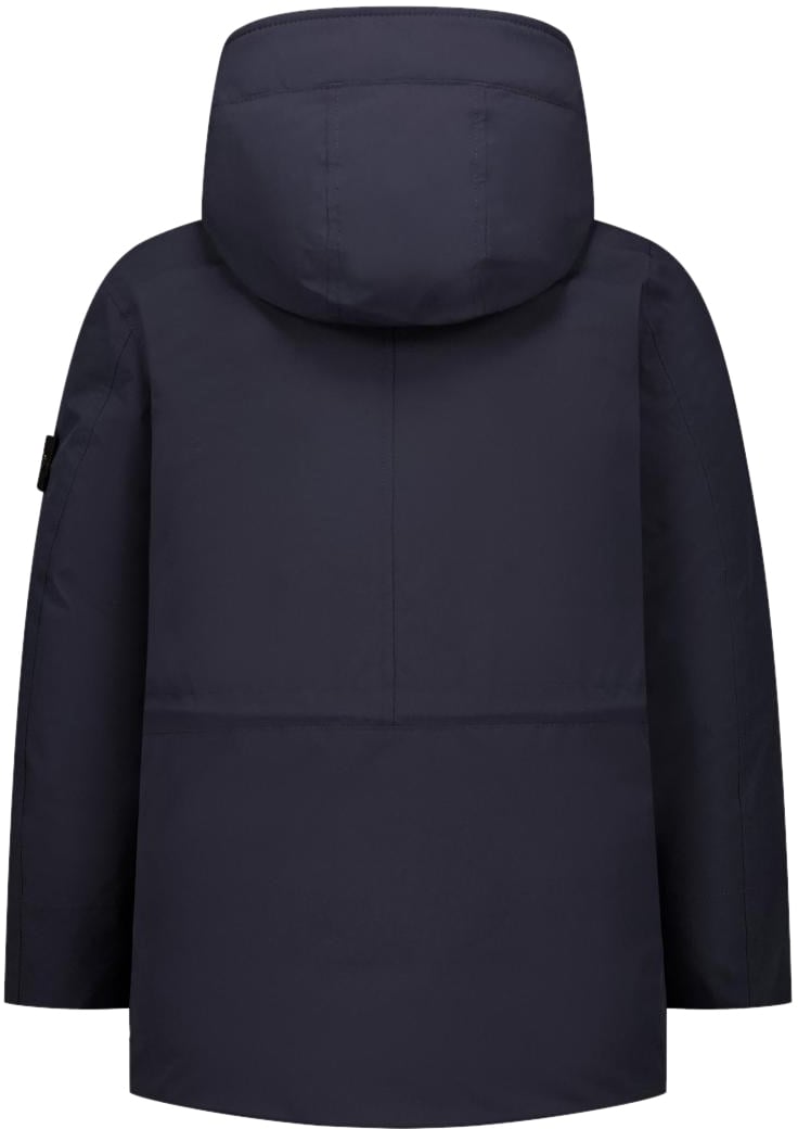 Stone Island Junior Real Down Jacket Blauw