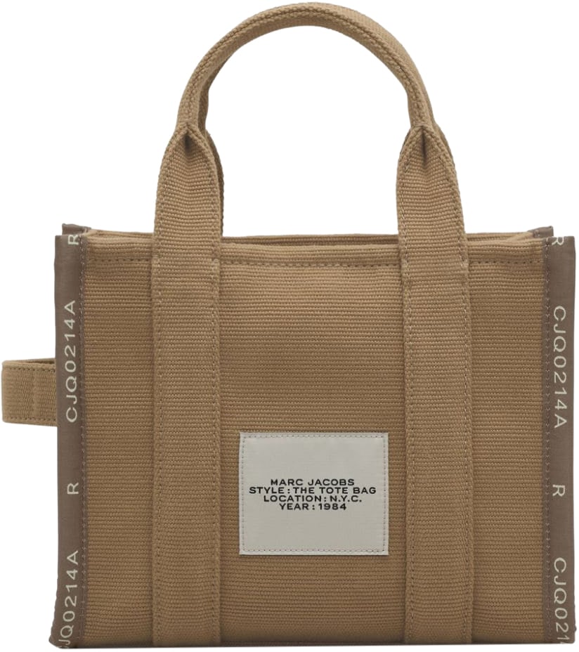 Marc Jacobs The Jacquard Small Tote Camel Handbag Beige Beige