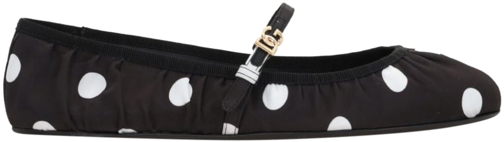 Dolce & Gabbana Ballerina in Raso Zwart