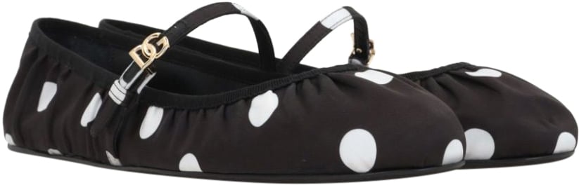 Dolce & Gabbana Ballerina in Raso Zwart