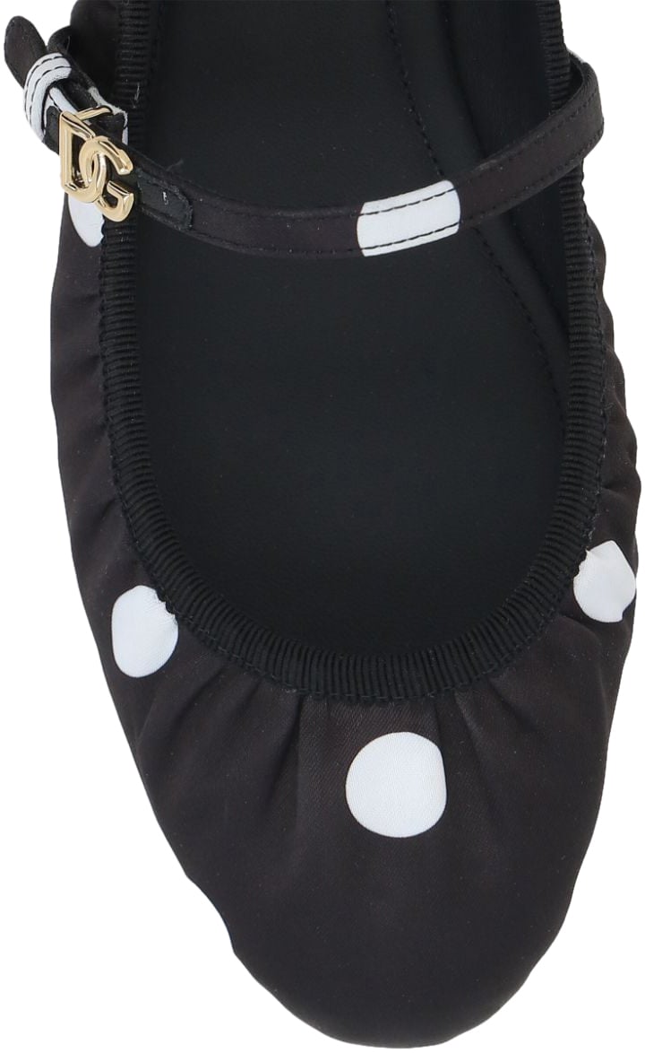 Dolce & Gabbana Ballerina in Raso Zwart