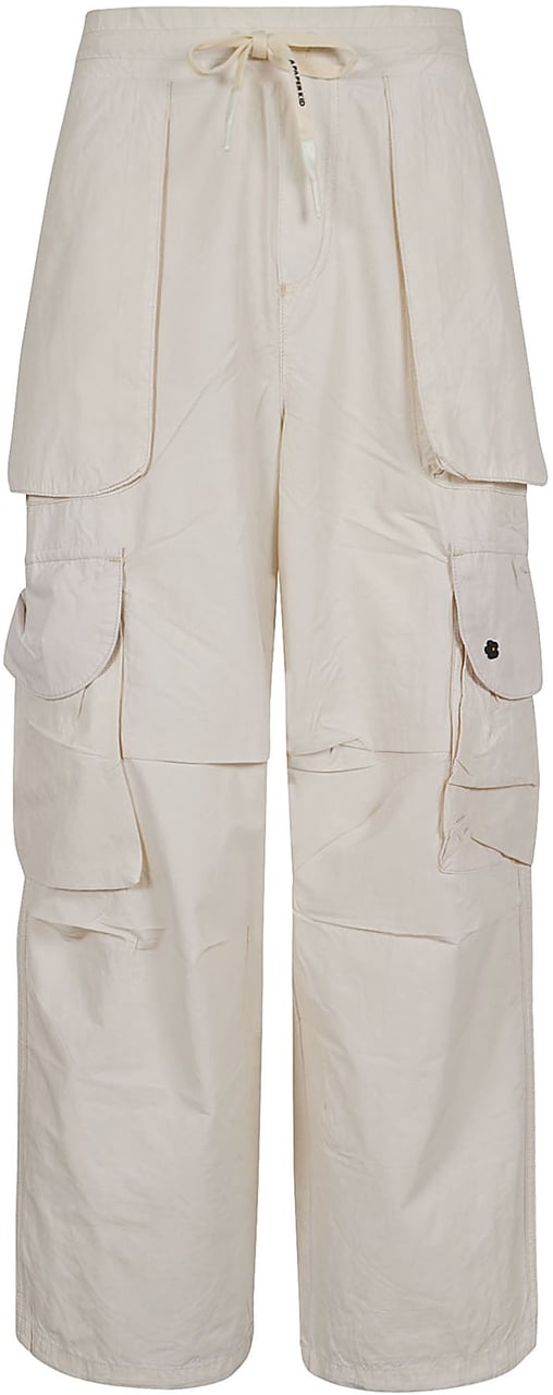 A Paper Kid nylon pants unisex Wit