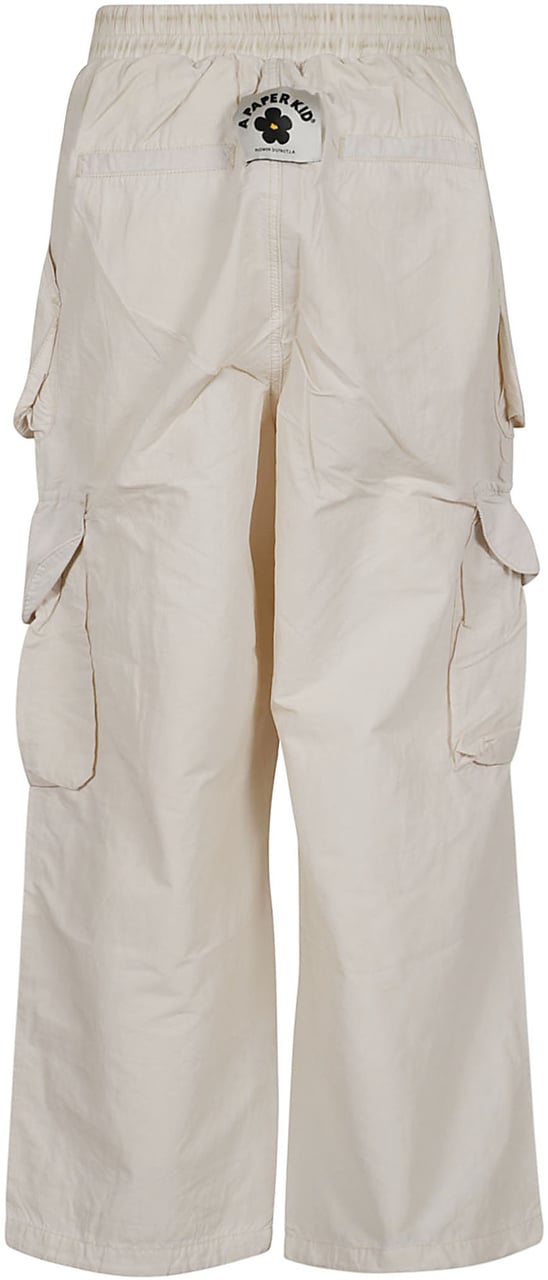 A Paper Kid nylon pants unisex Wit