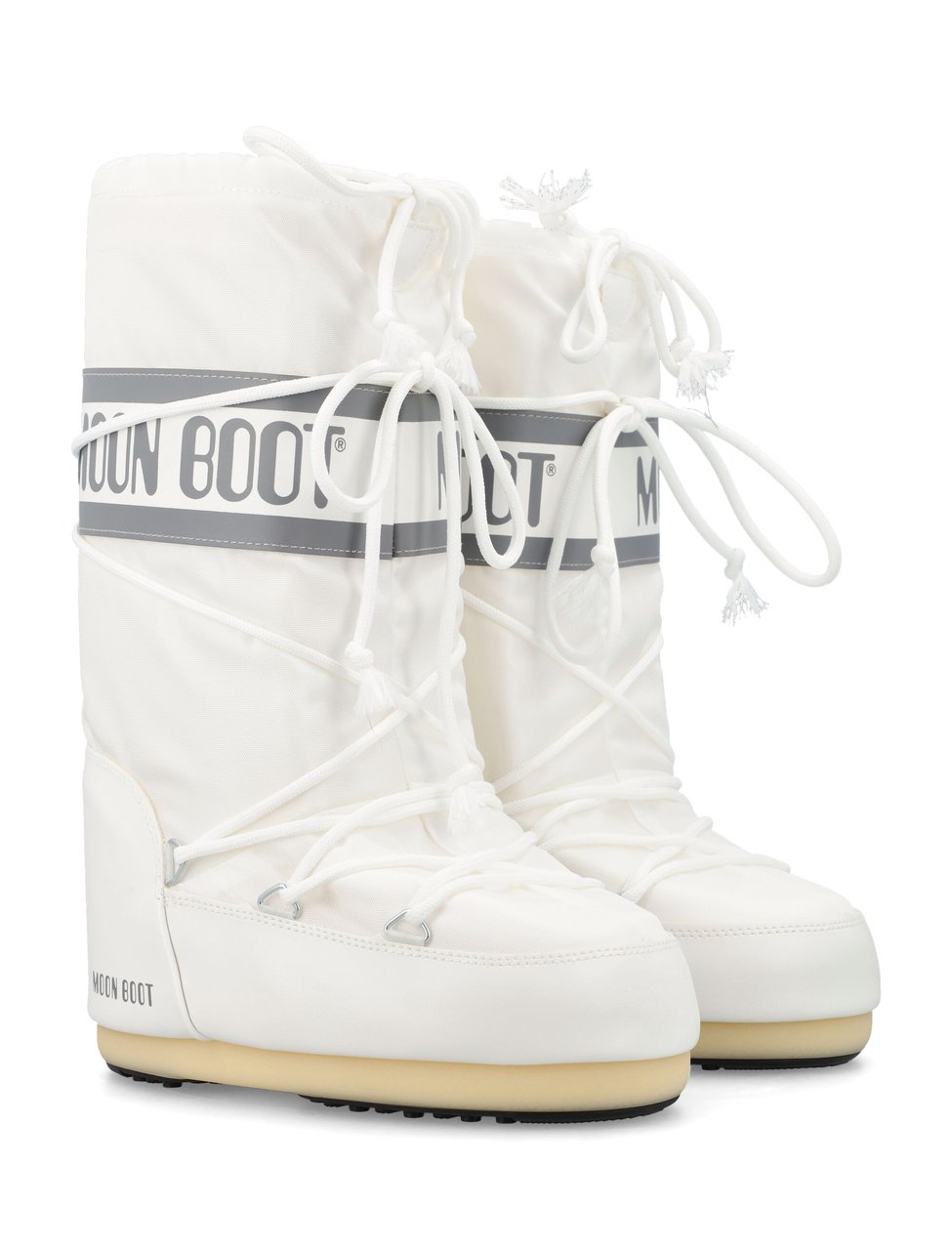 Moon Boot Moon Boot Mb Icon Nylon Boots Creme 80d1400440 Beige