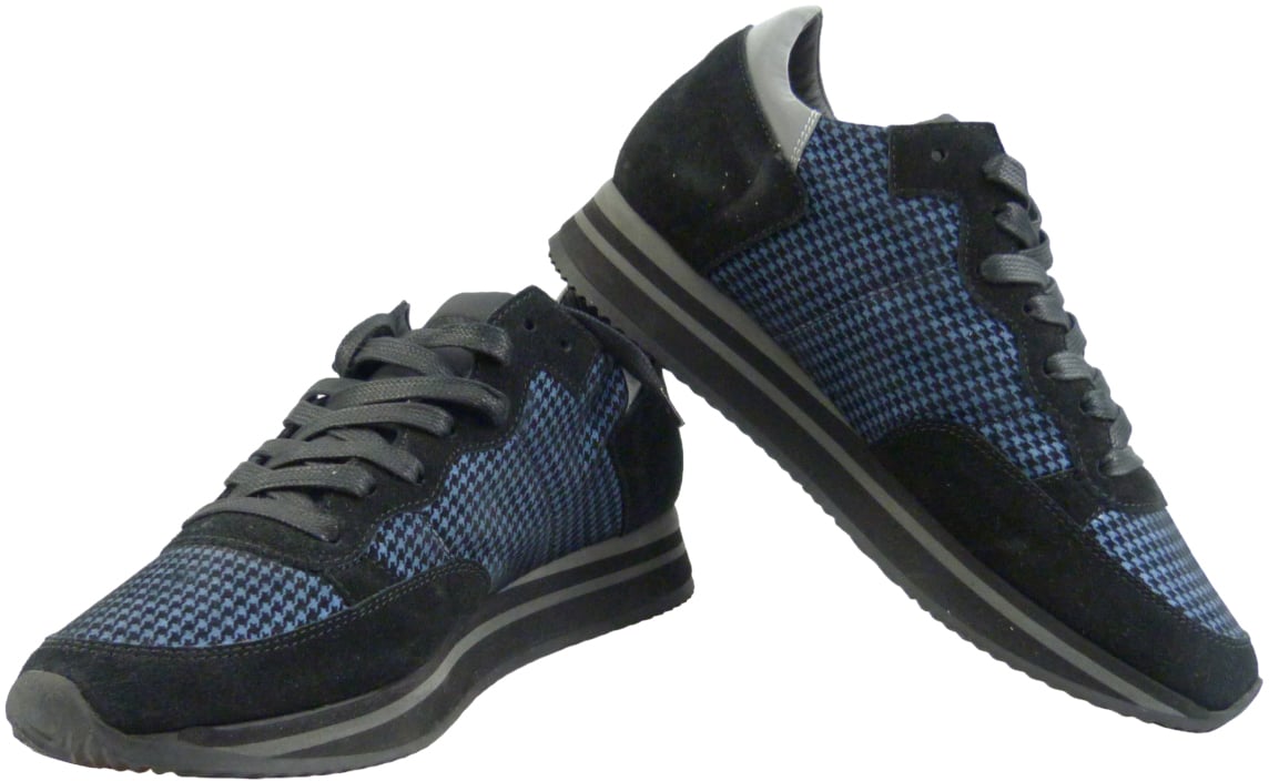 Philippe Model Sneakers Tropez Noir Bleu Zwart