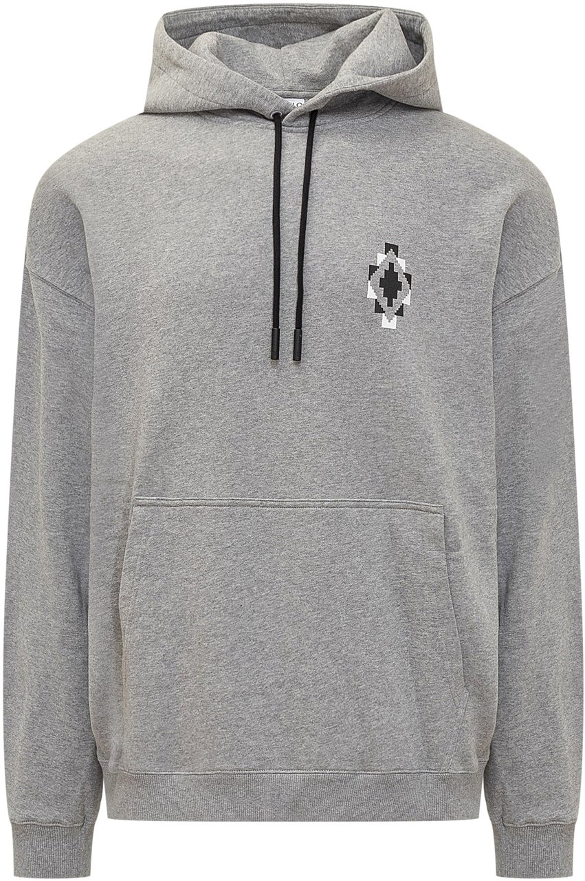 Marcelo Burlon Felpa Bandana con Cappuccio Grijs