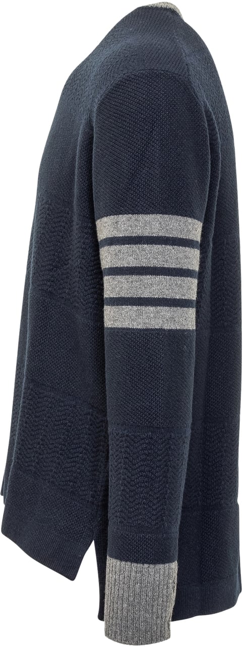 Thom Browne Thom Browne Navy blue wool sweater Blauw