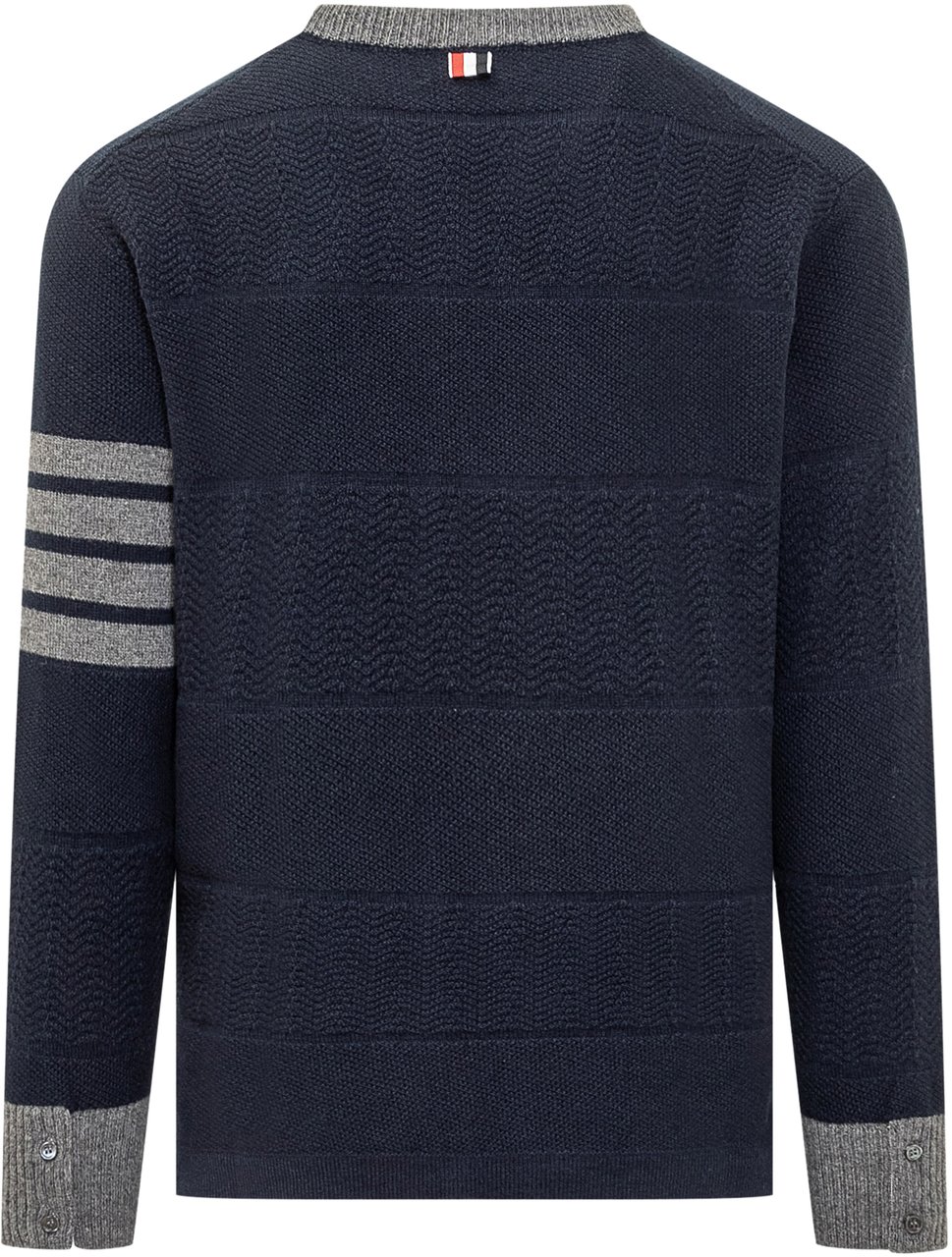 Thom Browne Thom Browne Navy blue wool sweater Blauw