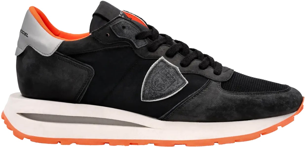 Philippe Model Tropez Haute Neon Noir Orange Zwart