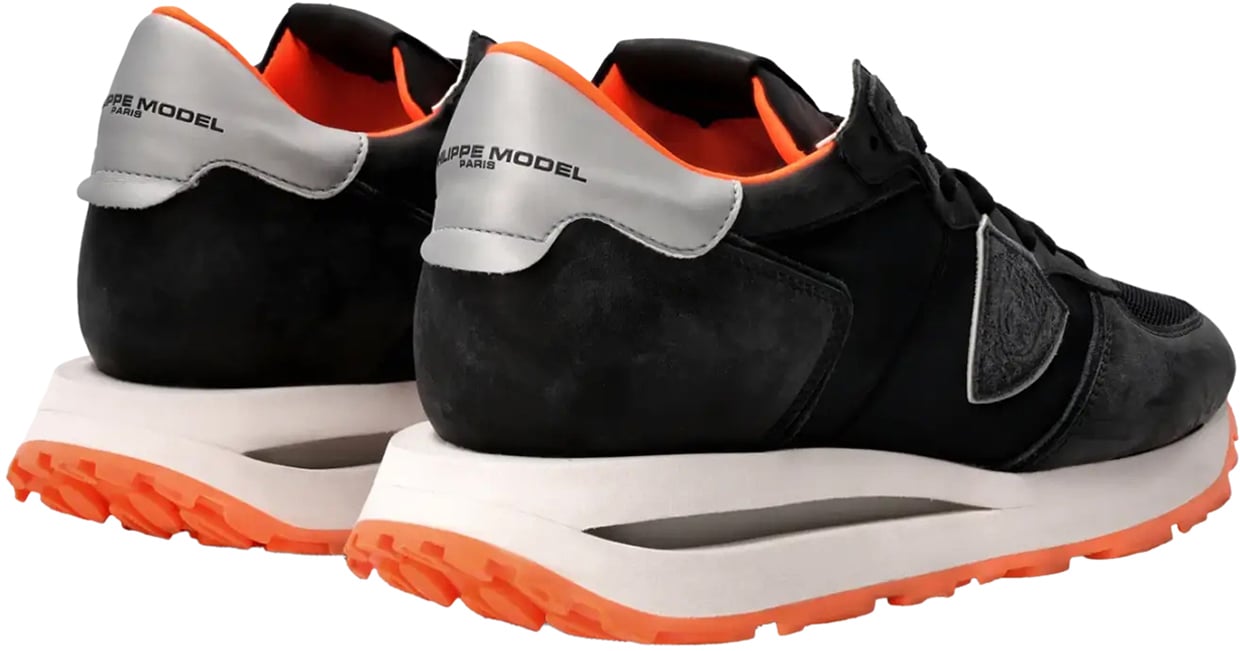 Philippe Model Tropez Haute Neon Noir Orange Zwart