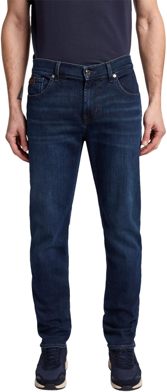 7 For All Mankind Slim Tap Special Tek Comma Dark Blu Blauw