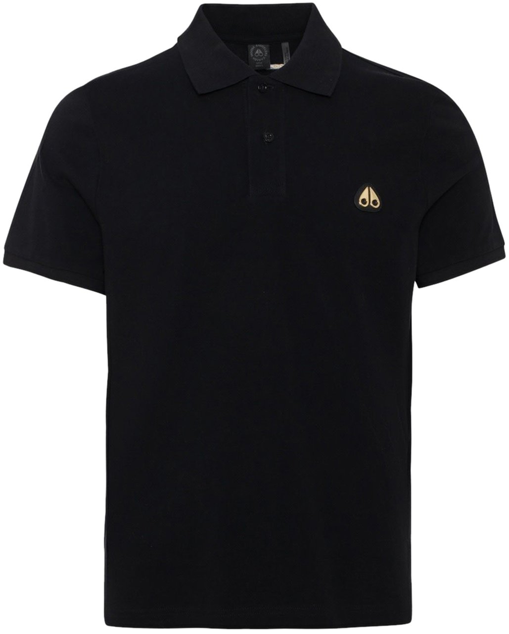 Moose Knuckles Everett Gold Polo Black Zwart
