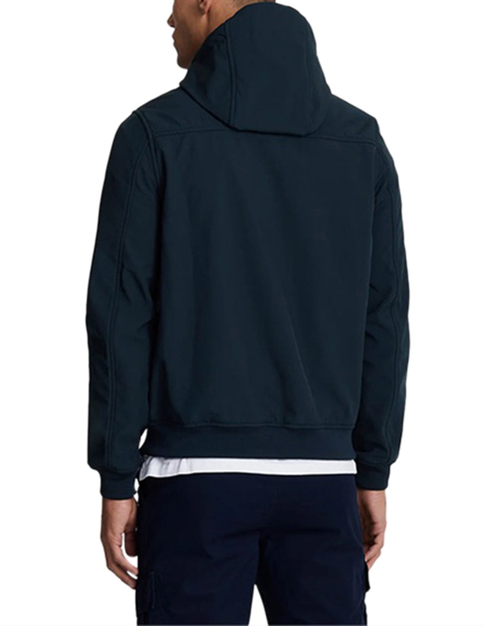Lyle & Scott Softchell jacket ton sur ton Blauw