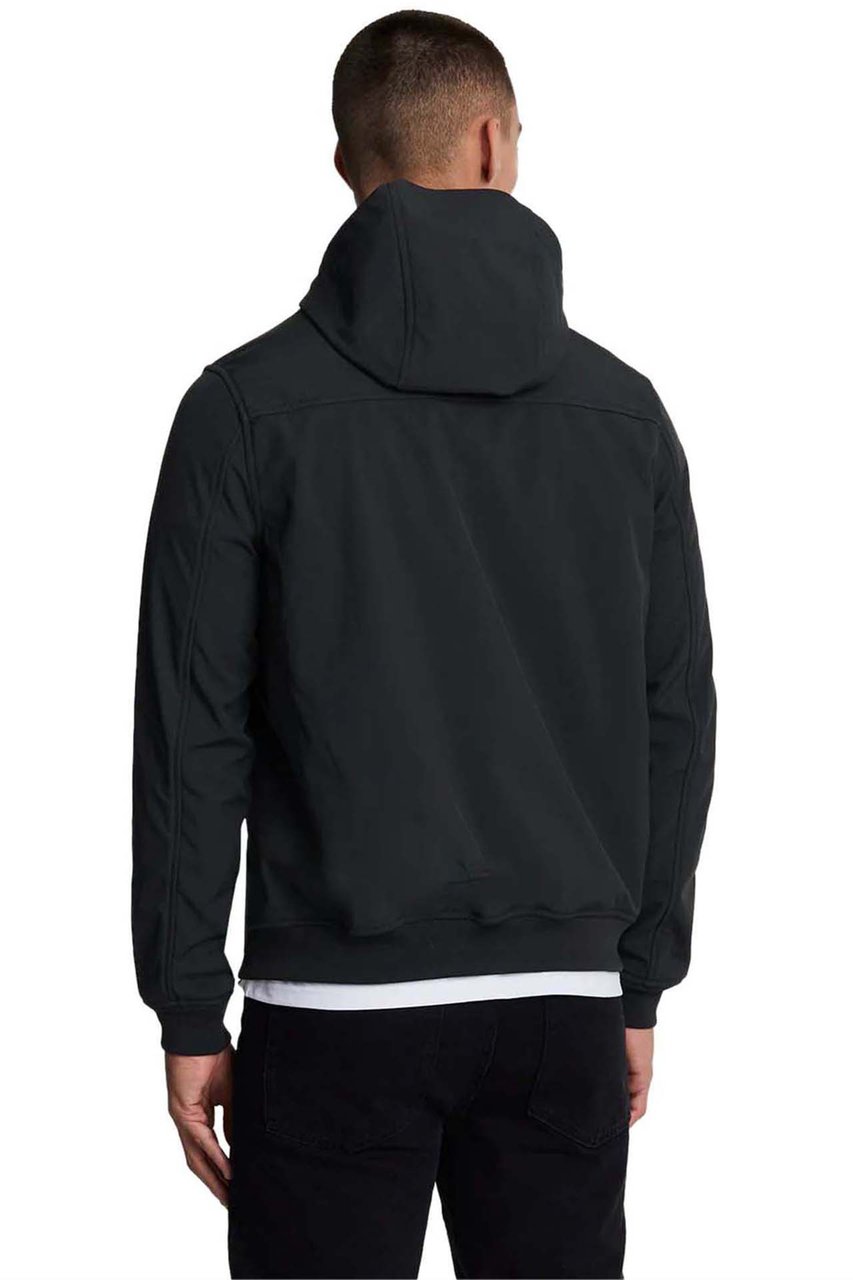 Lyle & Scott Softchell jacket ton sur ton Zwart