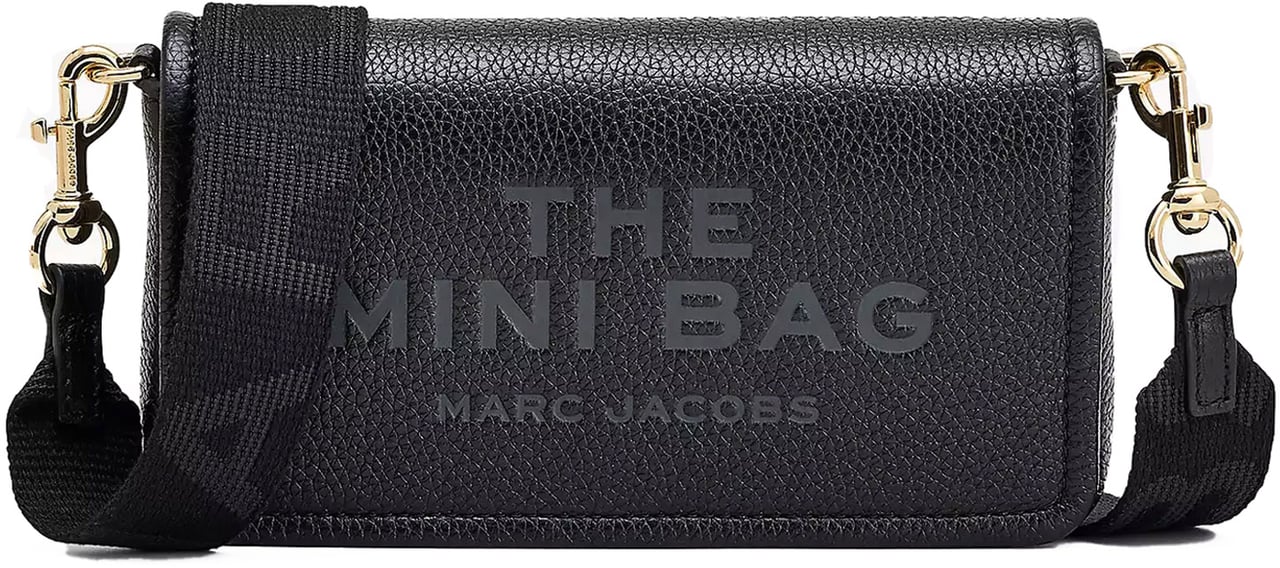 Marc Jacobs The Leather Mini Black Bag Black Zwart