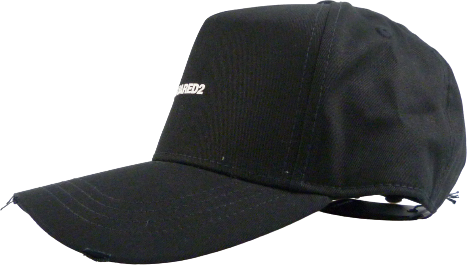Dsquared2 Mini Logo Black Baseball Cap Black Zwart