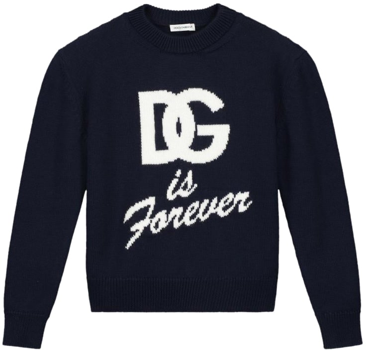 Dolce & Gabbana Crewneck Pullover Blauw
