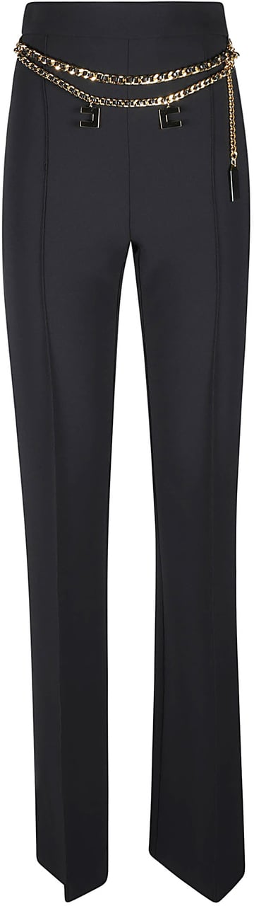 Elisabetta Franchi Trousers Black Zwart