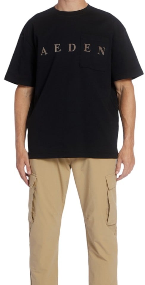 Aeden Heren T-Shirt Godan Zwart Zwart