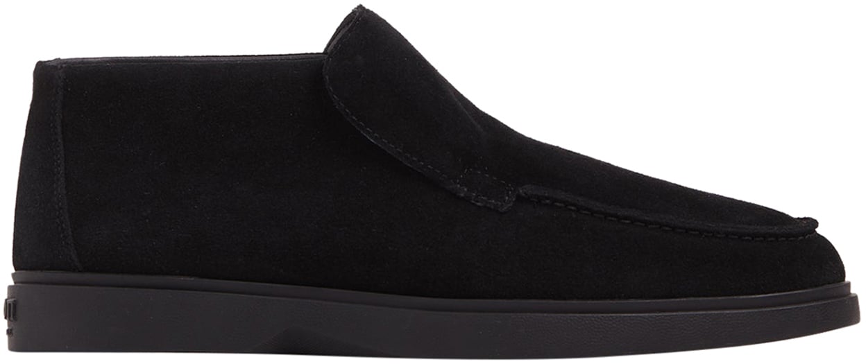 Mason Garments Amalfi Loafer Mid Tonal Black Zwart