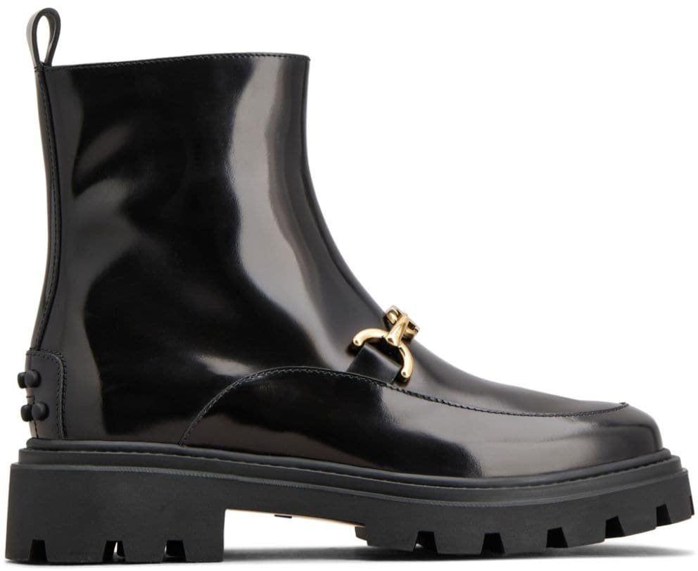Tod's Stivaletto Morsetto Tod's in Pelle Zwart