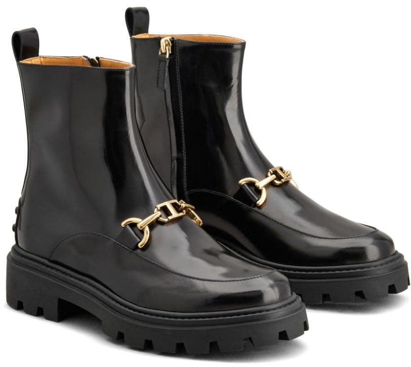 Tod's Stivaletto Morsetto Tod's in Pelle Zwart